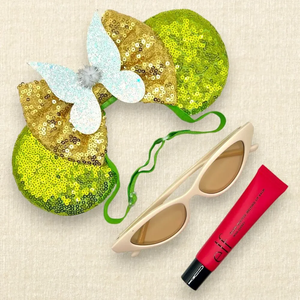 Elastic Tinker Bell Peter Pan Minnie Ears | Disney-Inspired Mouse Ears